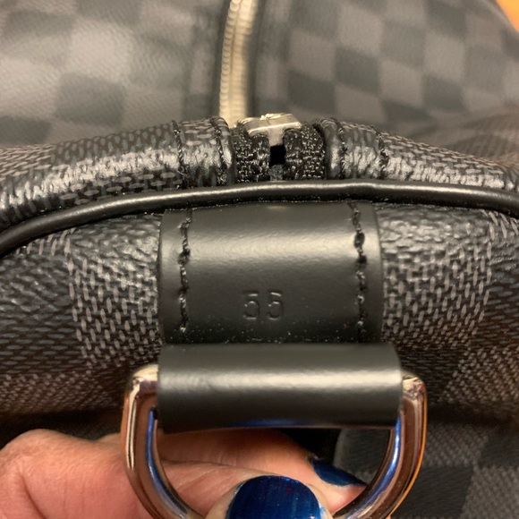 Authentic Louis Vuitton Keepall 55 Bando Damier Graphite - Picture 2 of 16